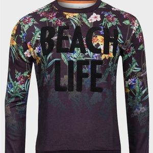 INDEPENDENT LEADERS MENS BEACH LIFE FLORAL SWEATSHIRT US SIZE M *UNISEX*